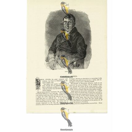 Louis Spohr, Musical Genius, Book Illustration (Print), 1884