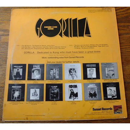 THE BONZO DOG BAND Gorilla LP UK vinyl record 1966 Vivian Stanshall Neil Innes