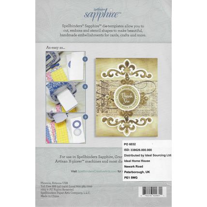 Spellbinders. Fleurs & Flourishes Die Set. Die Cutting Cardmaking Scrapbooking