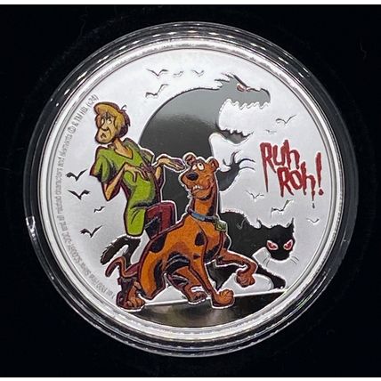1 Oz 2024 Agoro Silver Collectible Warner Bros Scooby Doo Ruh Roh Mintage 1000