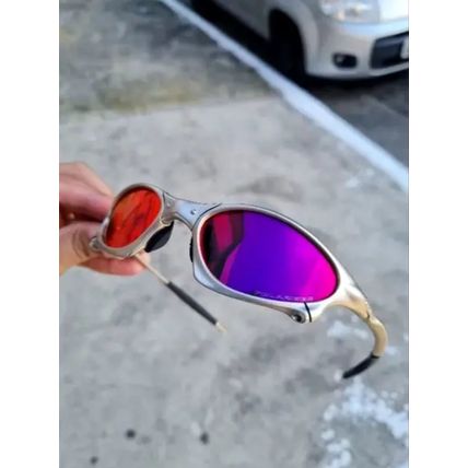 Oakley X-Metal Penny Plasma Sunglasses Tanzanite Lenses