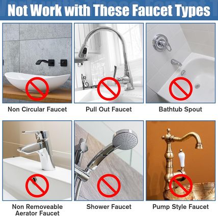 Trelaco Faucet Mounted Eyewash Station with Cover Eye Wash Station Sink Attachme