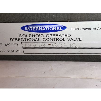 NEW INTERNATIONAL DG03-6C-115VAC-81-DN SOLENOID DG08-6C-10,CONTROL VALVE,DL
