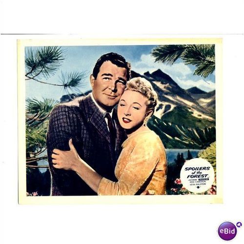 SPOILERS OF THE FOREST Rod Cameron, Vera Ralston 1957 F-O-H Stills Set (8)