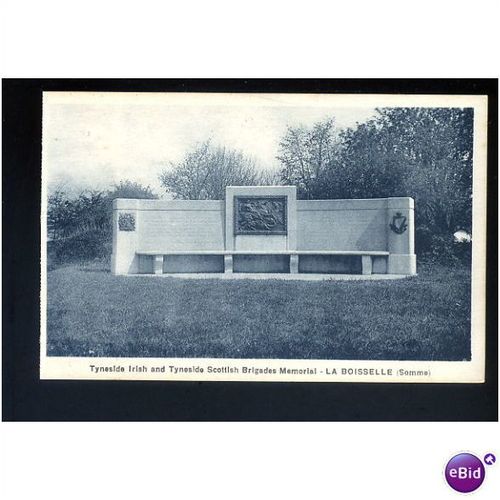 SOMME Tyneside Brigades Memorial Postcard