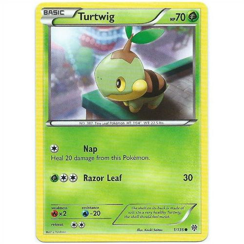 Pokemon Black & White Plasma Storm - #1/135 - Turtwig
