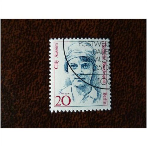 West Berlin Germany 1986 Famous Women Cilly Aussem used stamp SGB732 tennis