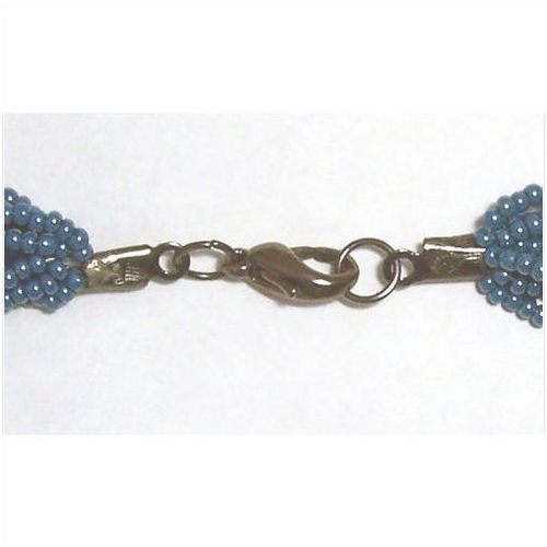 Necklace #lalz + pendant lapis afghan lazuli & hematite 20 inch costume jewelry