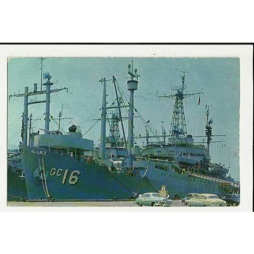 USA Virginia NORFOLK NAVAL BASE Postcard by Rowe (6546-1)