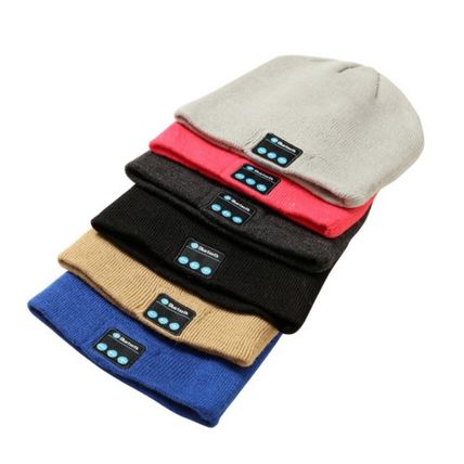 Cool Bluetooth Stereo Hat Wireless Headphone Headset Sports Warm Cap Detachable