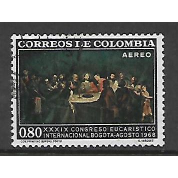 COLOMBIA 1968 80c THE LAST SUPPER SG1222 FINE USED