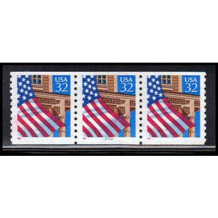 Used 2913 32c U.S. Flag Over Porch Very Fine PNC 22322/3 PA3490