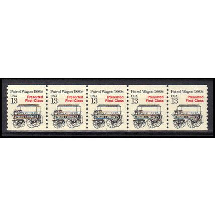 2258 13c Police Wagon Very Fine MNH Dry Gum PNC 1/5 X3128