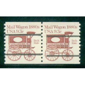 1903a 9.3c Mail Wagon Very Fine MNH Dry Gum Gap Pair PreCnx W0168