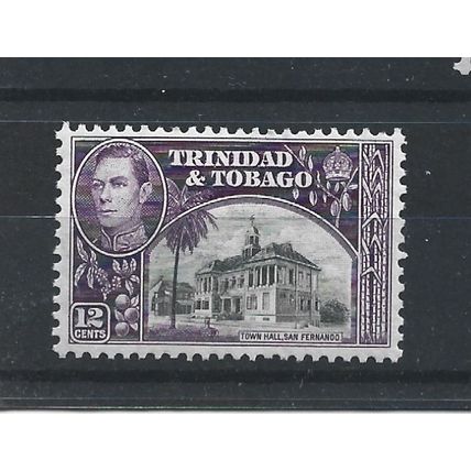 Trinidad&Tobago.SG252a 12c Town Hall,San Fernando.Mounted Mint.Oct23
