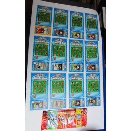 Burtons 1998 Wagon Wheels Football World Cup Dream Team Cards Set Empty Packet.