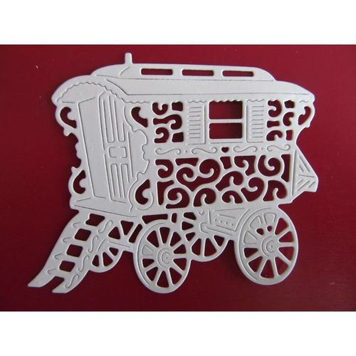 6 x Tattered Lace Die Cuts Vintage Gypsy Romany Caravan