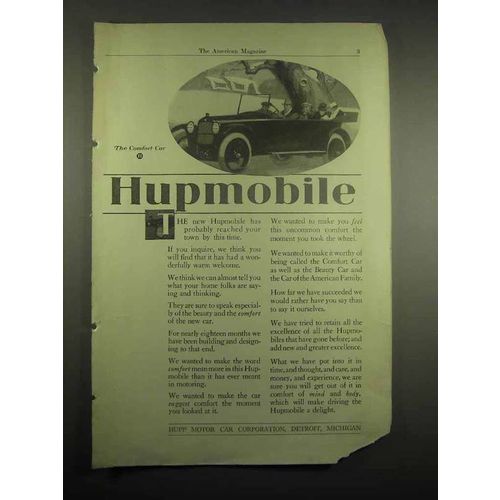 1918 Hupmobile Car Ad