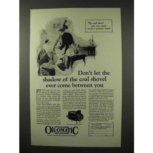 1926 Williams Oil-o-Matic Heating Ad - The Coal Shovel