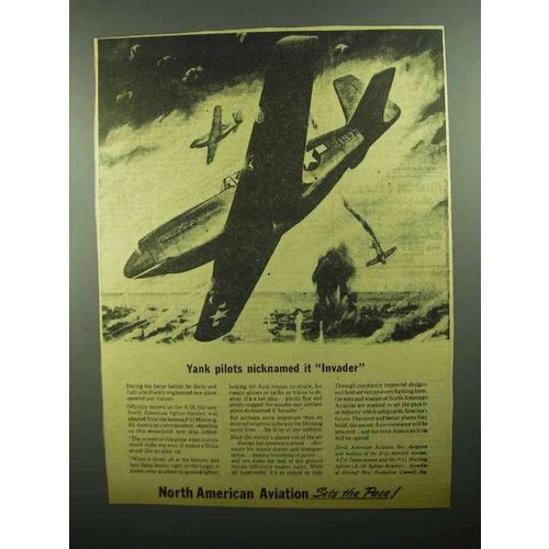 1943 North American A-36 Fighter-Bomber Plane Ad
