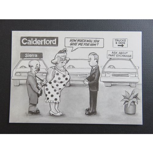 Calderford Ford, Wakefield, Yorshire, Advertising Postcard