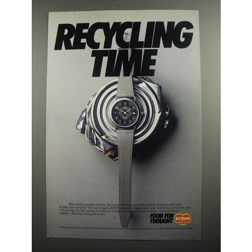 1991 Del Monte Canned Foods Ad - Recycling Time