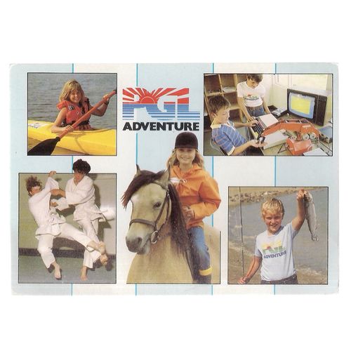 PGL ADVENTURE ACTIVITY COURSES, SUMMER CAMPS unused vintage postcard