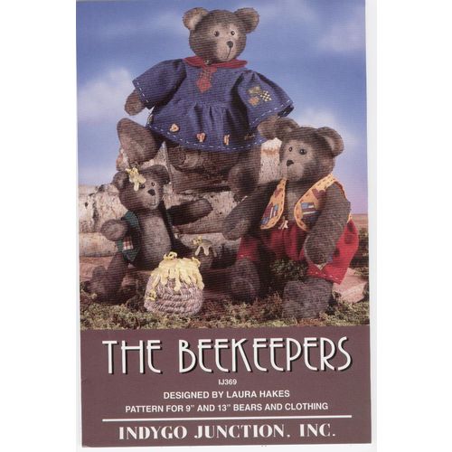Doll Pattern BeeKeepers Bear13 Inch 9 Inch Sewing