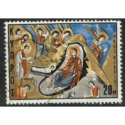 Cyprus 1969 Christmas 20m Multicoloured SG340 FU