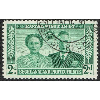 Bechuanaland 1947 Royal Visit 2d Green SG133 FU
