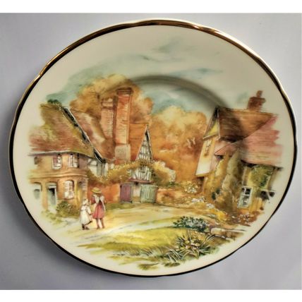 Fenton Going to School Cottages of Rural England Plate