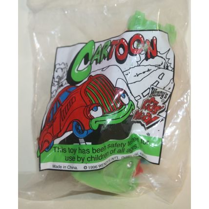 1996 Wendys Cartoon Under 3 Toy Red Stretch Limo Mint in Package