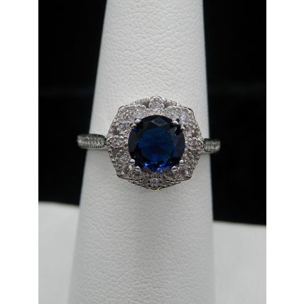 Ring Birthstone Blue Sapphire 925 Sterling #73 USA Seller