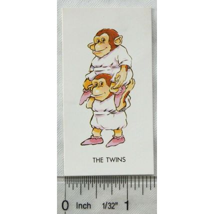 Brooke Bond Chimp card - The Twins