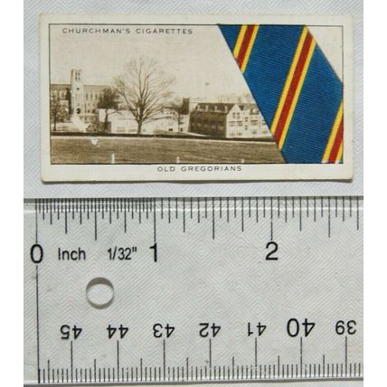 1935 Churchman's Well-Known Ties 2nd Series No. 35 Old Gregorians