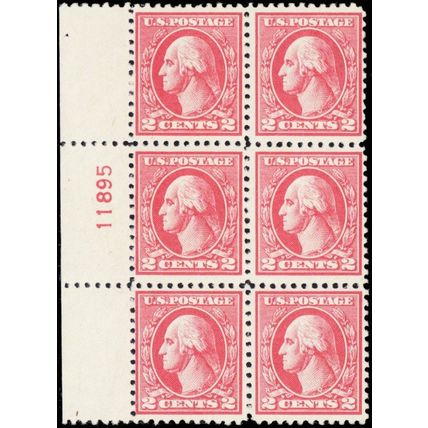 527, Mint F-VF NH Plate Block of Six Stamps Cat $350.00 - Stuart Katz