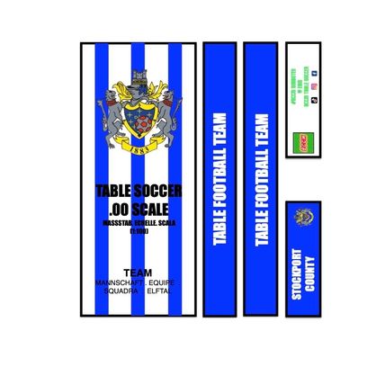Table Football Subbuteo Box Label Stockport County (ENG) 1998