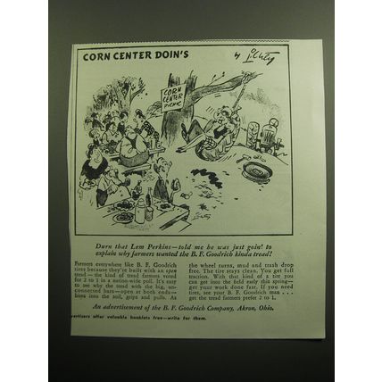 1949 B.F. Goodrich Tires Ad - Durn that Lem Perkins - told me he was just goin'