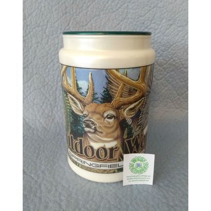 OUTDOOR WORLD SPRINGFIELD MISSOURI PLASTIC TRAVEL COFFEE MUG BASS PRO SHOPS