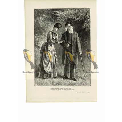 Stirring the Spirit of the Blind, Inspirational, Book Illustration (Print), 1888
