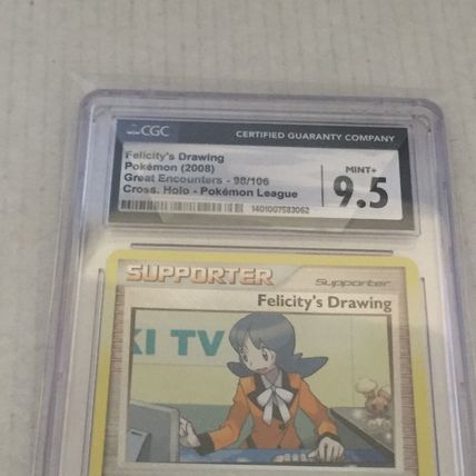 2008 Pokemon Felicity's Drawing Supporter Holo Card #98/106 CGC Mint 9.5