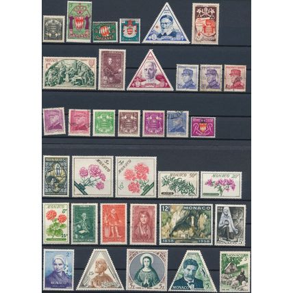 175 Stamp Mix - Monaco - NM H & F H - Commemorative & Definitive