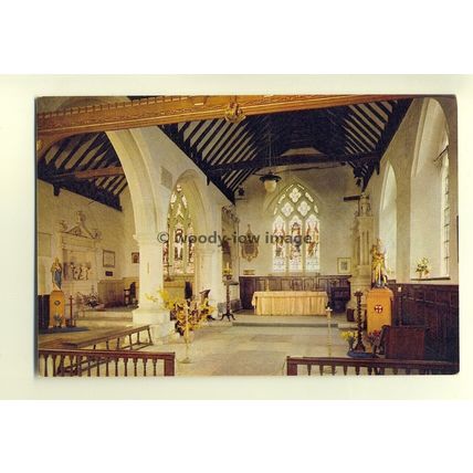 h0685 - Interior of Godshill Church , Isle of Wight - postcard by Dixon