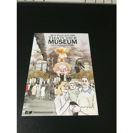DISMALAND BANKSY Margaret Thatcher Museum Promo Card Darren Cullen MINT