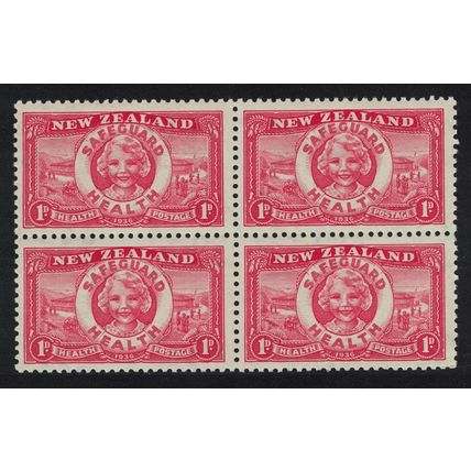 New Zealand Health Stamp Block of 4 1936 MNH SG#598