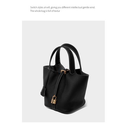 Women Genuine Leather Handbag Shoulder Purse Satchel Tote Crossbody Bag Black