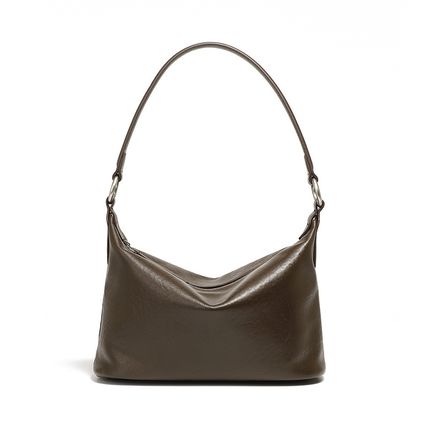 Genuine Leather Women Western Shoulder Handbag Brown