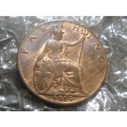 1919 George V farthing.