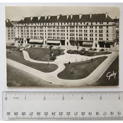 1958 postcard Caen Place de la Resistance