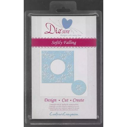 Crafter's Companion. Die'Sire. Softly Falling Die Set. Die Cutting Cardmaking